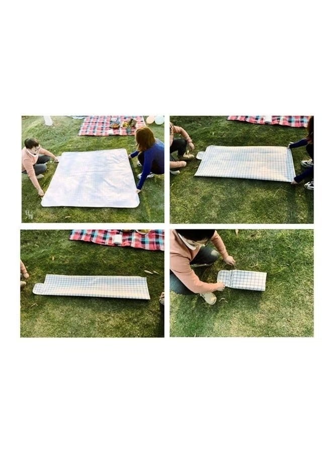 Cuken Waterproof Portable Outdoor Picnic Mat, Large Beach Picnic Blanket 200x150cm - Portable, Lightweight, Sandproof, Waterproof Mat for Camping and Outdoor Activities, White - Image 5